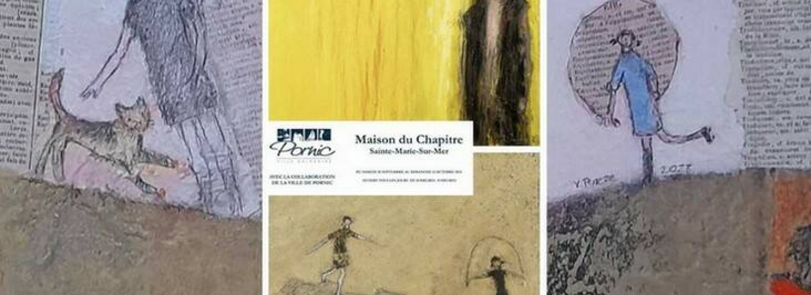 Exposition de peintures et dessins: chemins croises