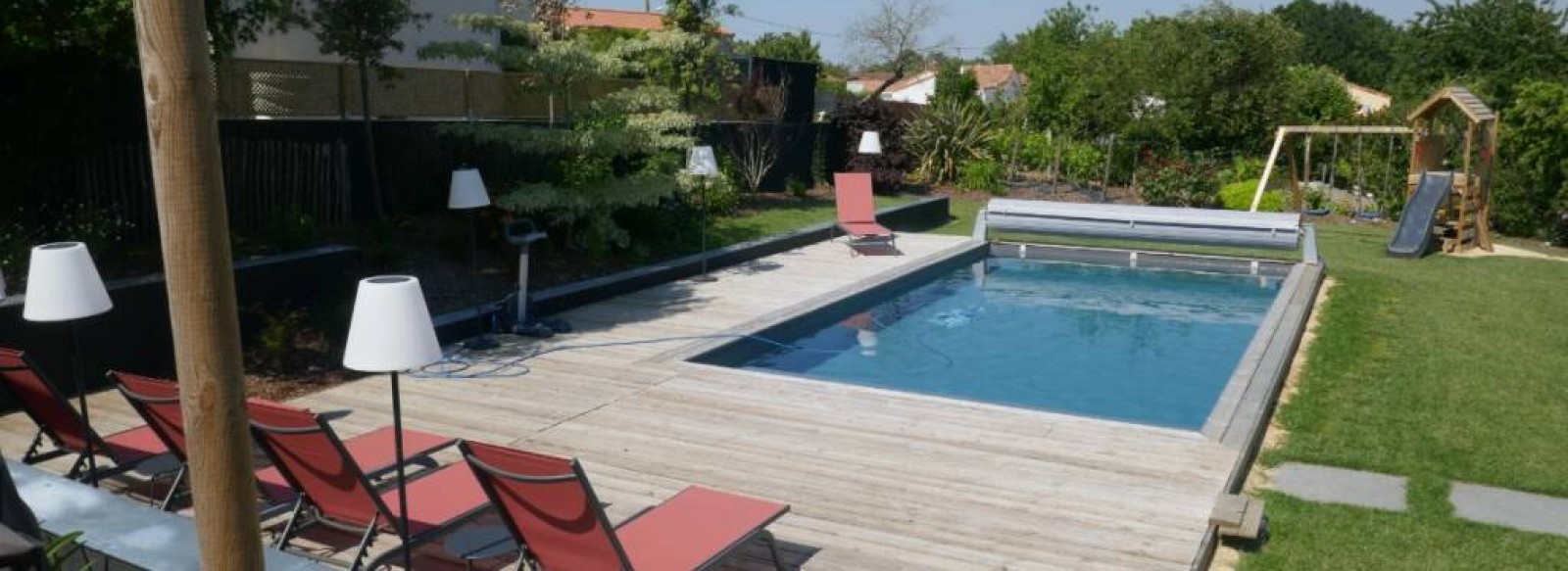 Maison de vacances avec piscine chauffee et vue sur la campagne des Herbiers